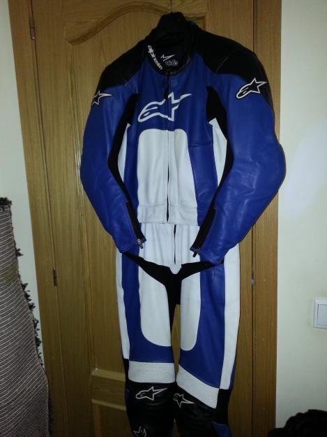 Mono traje de piel moto alpinestar