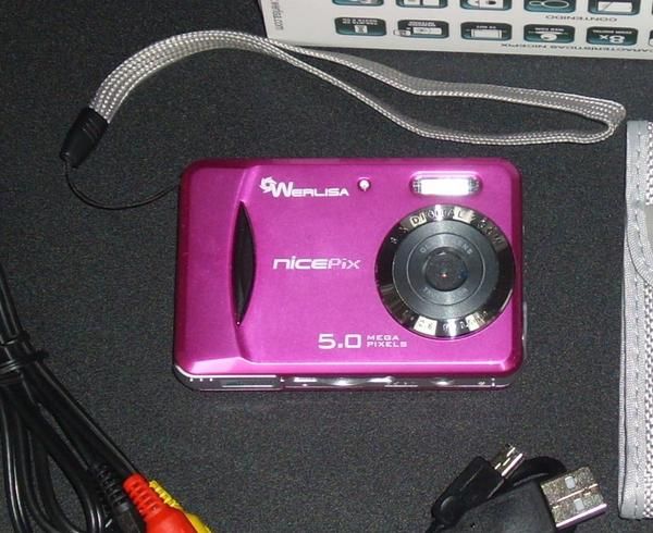 Oferta Cámara digital WERLISA NicePIX de color rosa