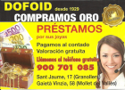 DOFOID, COMPRAMOS ORO, PRECIO INSUPERABLE, HASTA 22€/GRAMO - mejor precio | unprecio.es