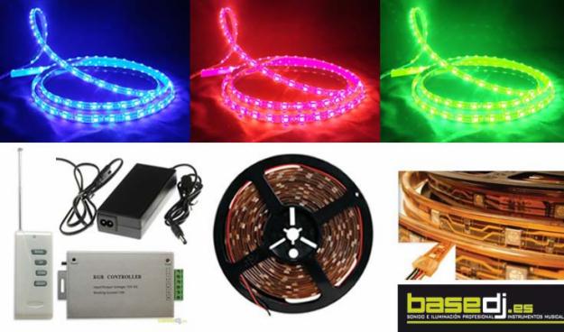 KIT CINTA LED RGB BASEDJ 10m. PARA INTERIOR