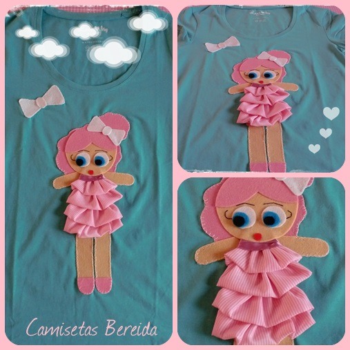 Camisetas, primaverales, de tela y fieltro, oferta