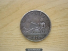 Moneda del 1870 ESPAÑA 5 pesetas de plata en perfecto estado - mejor precio | unprecio.es