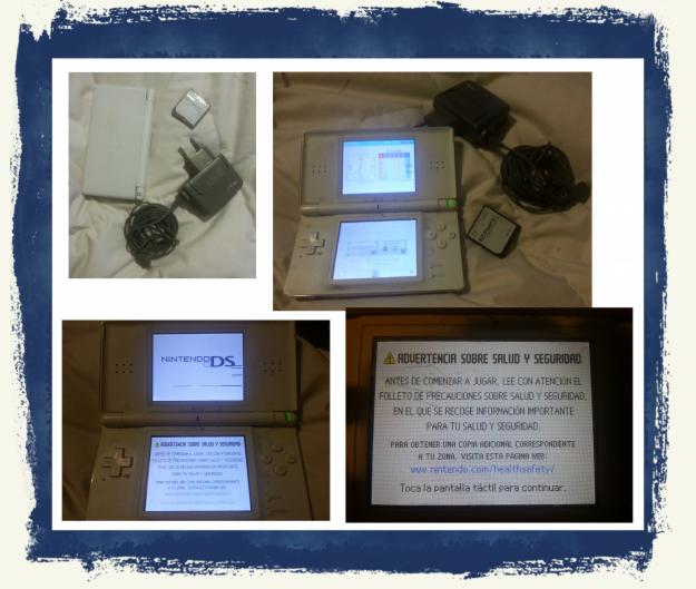 Nintendo ds con cargador+tarjeta ez-flash v de 2gb