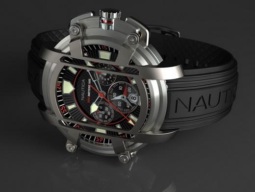 Reloj cronógrafo Nautica NMX 300 original con estuche original y manuales