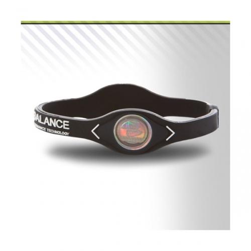 Pulsera Power Balance nueva a  estrenar negra y blanca transparente