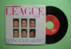 SINGLE VINILO - THE HUMAN LEAGUE BLUE - OPEN YOUR HEART / NON-STOP - mejor precio | unprecio.es