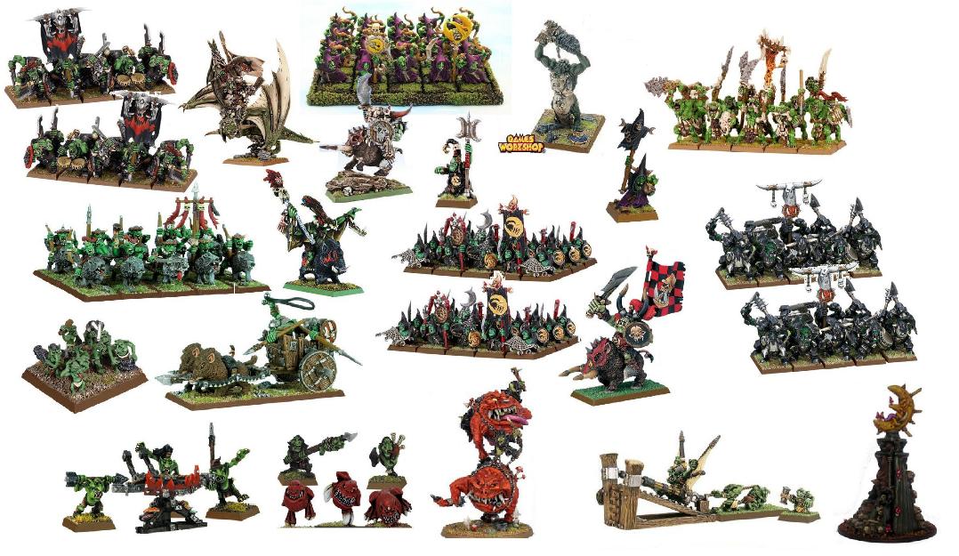 GANGA! Gran ejercito orcos y goblins Warhammer baratisimo