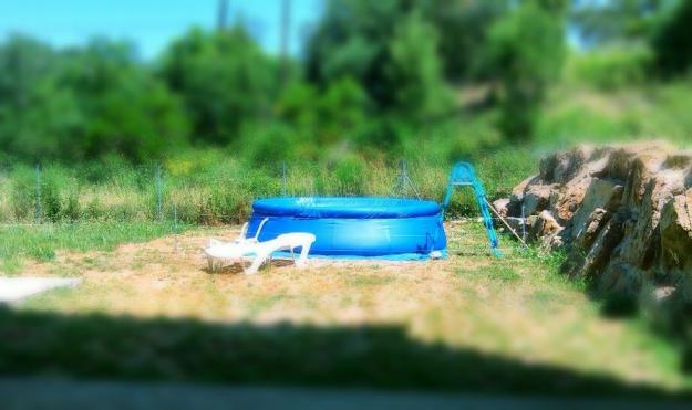 Piscina redonda nueva sin uso