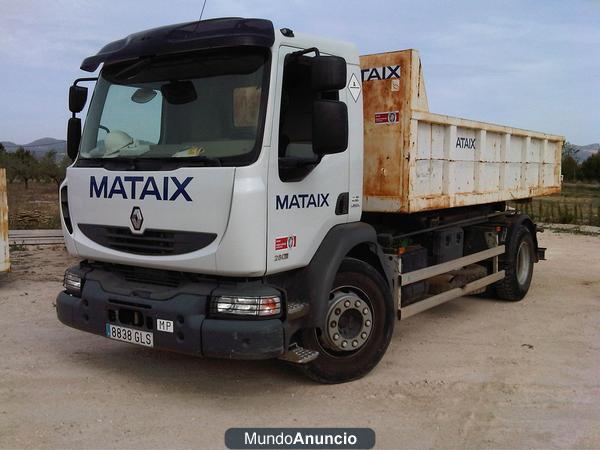 Vendo Camión basculante portacontenedores Renault Midlum 280.18