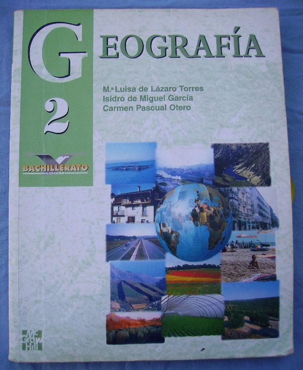 Libros de 2º de bachillerato de Geografía