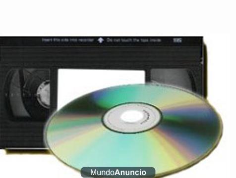 PASO O CONVIERTO CINTAS VHS A DVD. PRECIO ECONOMICO - A TODA ESPAÑA