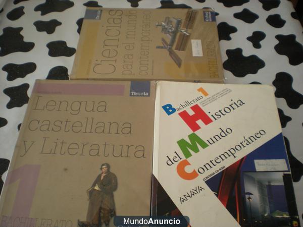 VENDO LIBROS DE 1º DE BACHILLER