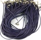 Cordón de cuero MORADO 2 mm. Mayoristas de Bisuteria - mejor precio | unprecio.es