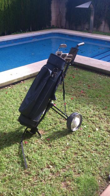 Bolsa de palos de golf con carrito