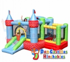 Mini Castillo Hinchable Granja Tobogán con piscina de bolas, red seguridad - mejor precio | unprecio.es