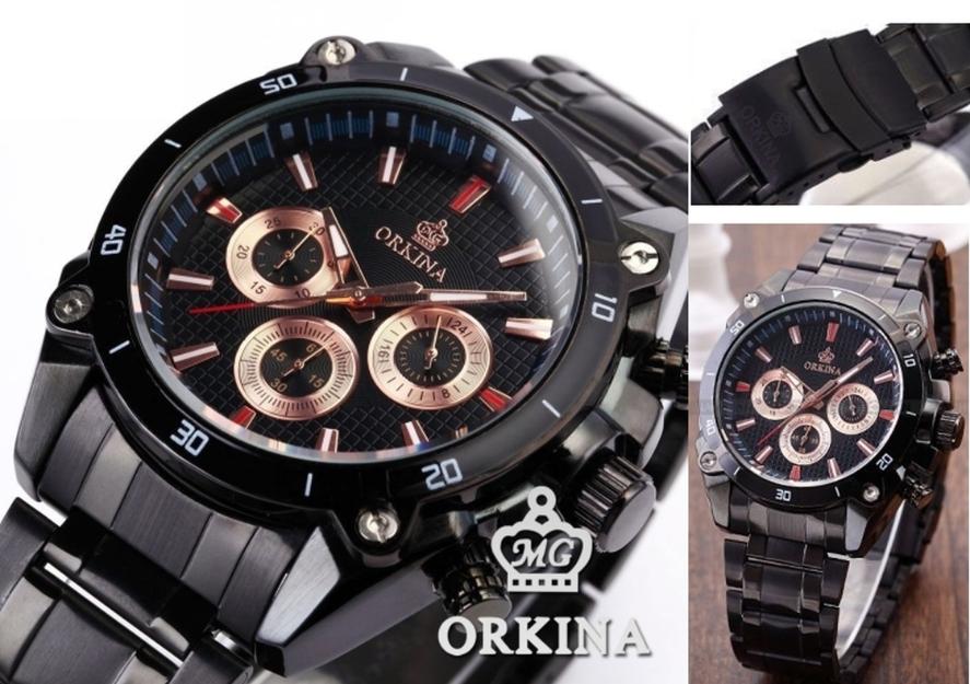 Reloj orkina para hombre de acero inoxidable