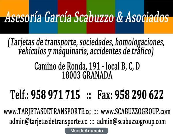 TARJETA DE TRANSPORTE (COOPERATIVA O S.L.)