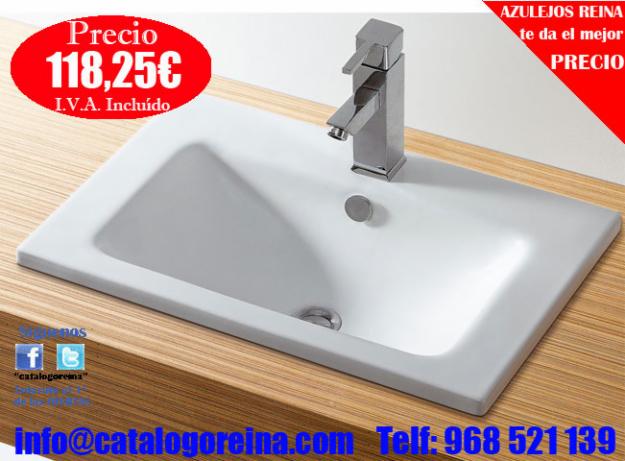 Lavabo Encimera CALIFORNIA 60 Blanco  en Hospitalet de Llobregat