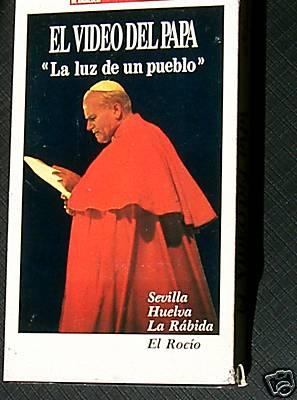 VIDEO VHS DEL VIAJE DEL PAPA JUAN PABLO II EL AÑO 1.993 A ESPAÑA