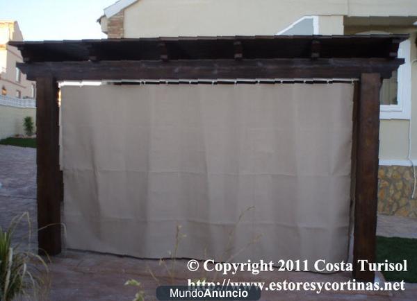 Puertas plegables,Estores,Cortinas de lona para porches, pergolas,divisiones