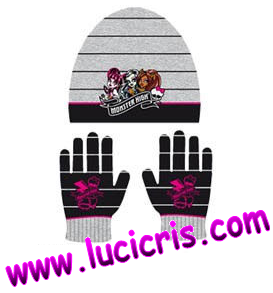 Gorro y guantes monster high!!!