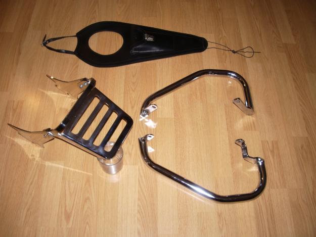 hyosung aquila 125/250 defensas,soporte baul,corbata deposito