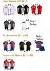 EQUIPACIONES MADRID BARCELONA ESPAÑA ARGENTINA BRASIL SEVILLA FUTBOL - mejor precio | unprecio.es