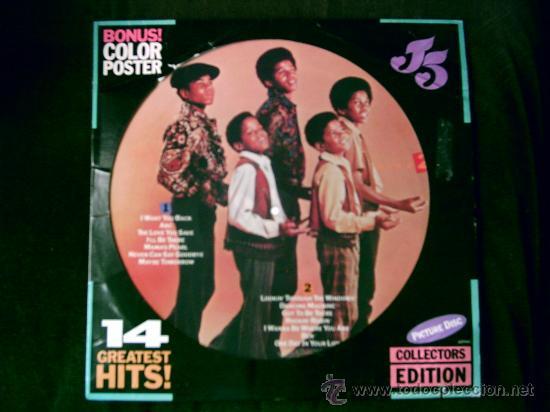 LP PICTURE DISC MICHAEL & JACKSON FIVE. 14 GREATEST HITS