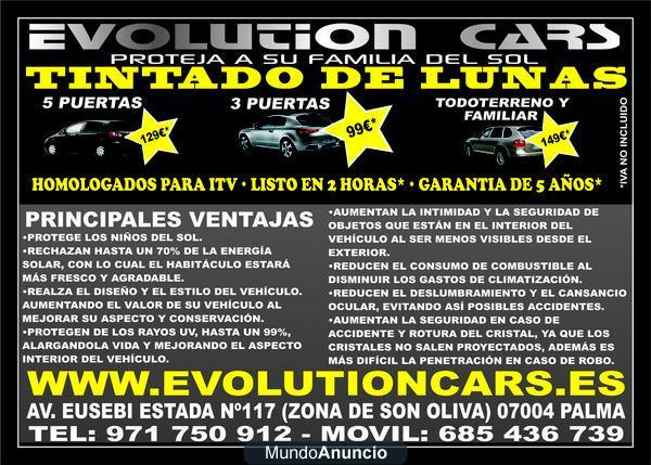 tintado de lunas palma de mallorca -tel- 971750912 evolution cars