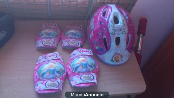 vend..casco,rodilleras,codilleras de princesas disney..