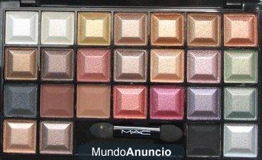 Paleta de maquillaje con 25 sombras ojos mac