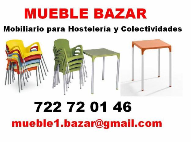 Ofertas en conjuntos de sillas,mesas y taburetes para Hostelería y colectividades