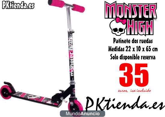 Patinete dos ruedas Monster High