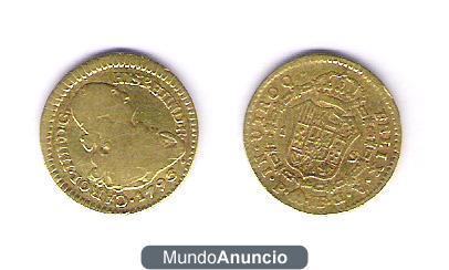 8 monedas de oro