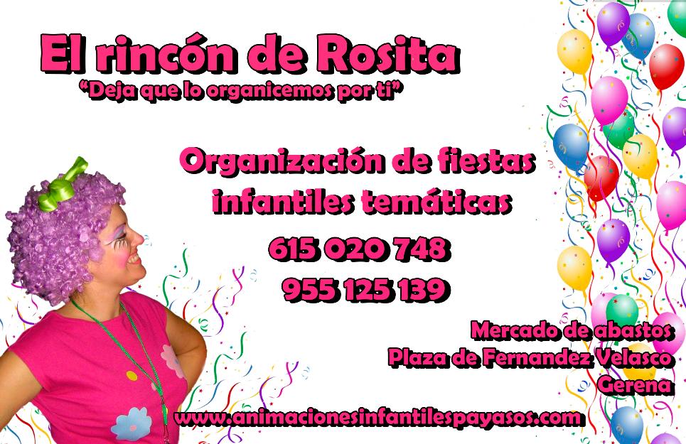El Rincon de Rosita - Organizacion de eventos infantiles
