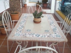 CONJUNTO DE MESA ARTESANAL EN MOSAICO - mejor precio | unprecio.es