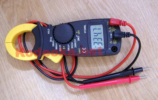 Medidor digital tester polimetro con pinzas, electricidad, electronica