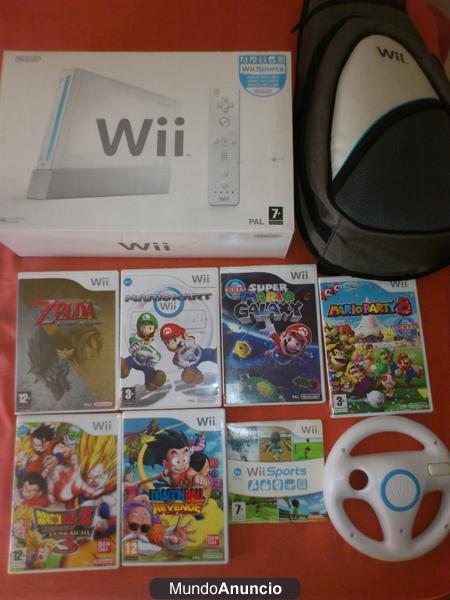 Vendo Consola Wii con 7 juegos