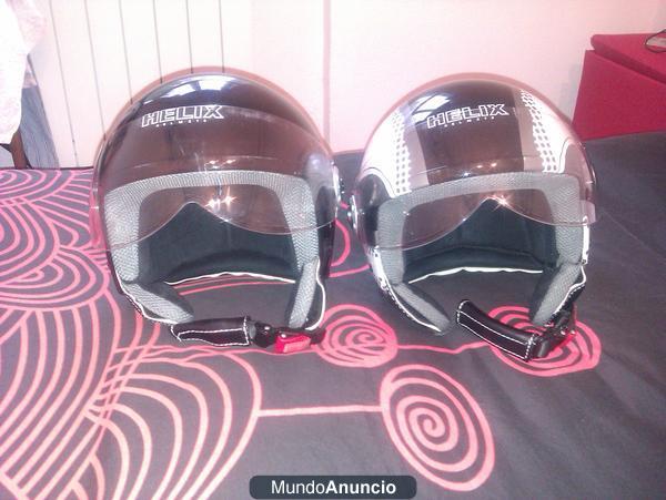 2 CASCOS TIPO JET POR 70 EUROS, TALLAS \