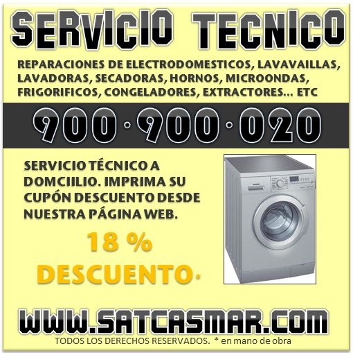 Rep. siemens en barcelona 900 90 10 75 reparacion de electrodomesticos