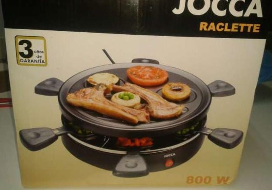 Raclette jocca con grill sin estrenar.