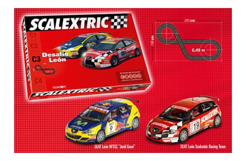 scalextric desafio leon c3 + trainer computer 2