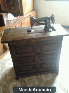 MÁQUINA DE COSER ANTIGUA CON MUEBLE SIGMA