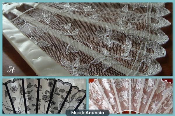 Abanico de mantilla hecho a mano