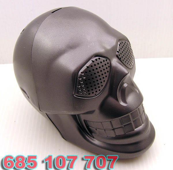 Altavoz Calavera nuevo reproductor mp3 entradas usb, tarjeta microSD, auriculares, radio F