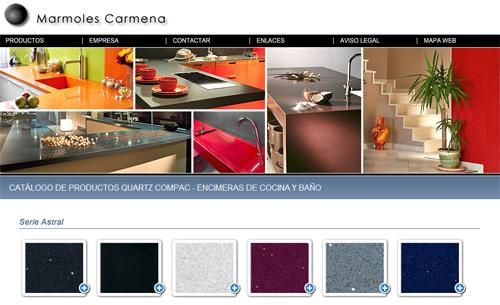 Mármoles y Granitos Carmona. Encimeras Silestone y Quartz Compac.