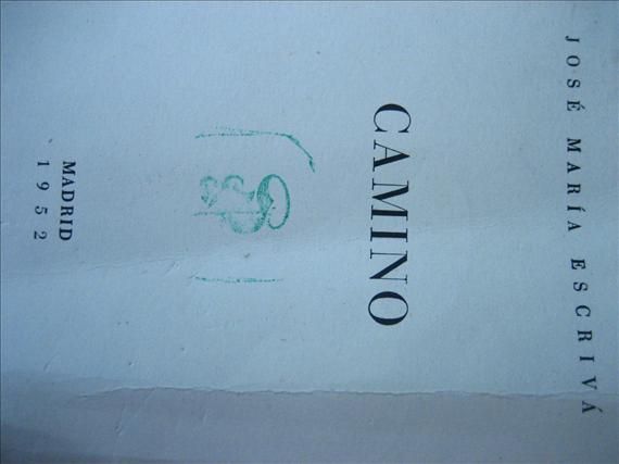 Camino. Escrivá de Balaguer. 1952