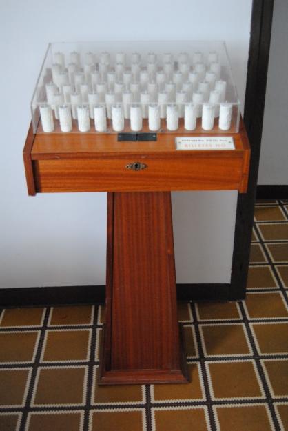 Lampadario de madera 64 velas