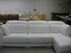 Sofá chaiselongue en pura piel blanca, super chollo!!!!!! - mejor precio | unprecio.es