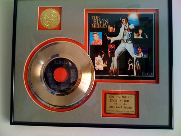 ELVIS PRESLEY DISCO DE ORO ORIGINAL 24 K